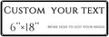 Custom Sign, street signs customized，Aluminum Weatherproof Metal Sign Multiple Sizes, Customize for Office, Business, Workplace, office, Home, Delivery Signs(6 * 18 Inch)