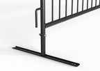 Angry Bull Barricades Barricade in a Box - Heavy Duty Interlocking Steel Barricade, 8.5 Ft. (Hot Dipped Galvanized, Flat Feet)