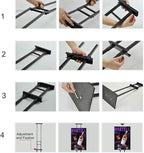 Floor Poster Stand,Heavy Duty Display Poster Sign Holder&with Non-Slip Mat Base Adjustable Height Up to 75 inches for Board & Foam (1-Pack)