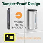 Professional 750ml Automatic Wall-Mounted Soap Dispenser with Anti-Corrosion Coating (Brushed Stainless Steel)