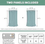 Camel 100% Blackout Curtains for Bedroom 63 Inch Length, Thermal Insulated Sun Blocking Window Curtains Soundproof Grommet Thick Heavy Drapes, Each 42 Inch Wide