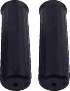 2Pcs Wheelbarrow Rubber Handles Replacement, Anti-slip Handle Grip Covers Weatherproof Handles Non-Slip Round Tubes for Garden Carts(122x30mm Black)