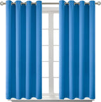 BGment Room Darkening Curtains 45 Inches Long - Grommet Thermal Insulated Drapes Window Treatment Curtains for Bedroom, 2 Panels, 52 x 45 Inch, Classic Blue