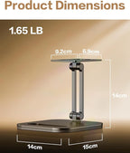 NGTeco Adjustable Employee Time Clock Stand, Universal Holder for W2, TC2, TC3, TC7, Anti-Slip Rubber Base, Sturdy & Flexible Design for Workplace Check-Ins