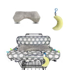 Shopping Cart Cover for Baby, High Chair Cover for Boy Girl, Grocery Cart Cushion Liner, with seat Positioner and Cellphone Holder,dot Printing