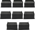 Bed Risers 3 Inch Heavy Duty, Oversized Furnitures Risers 3 inch Support 6000 lbs, Bed Table Rising Blocks, Fits for Couch, Sofa, Chair, Furniture Lifts (6 Inch Black 8 Pack)