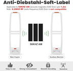 5000 Pieces of 58 kHz Acousto-Magnetic (AM) Security Tag Labels, Compatible with 58 kHz EAS Systems. Features Simulated Barcodes