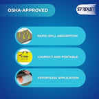 Stardust Spill Products Oil-Only Spill Kit – OSHA Compliant Solution for Vehicles, Industrial, & Restaurant Use, Emergency Response Oil Cleanup, 6-Pack