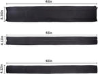2PCS 48-Inch Trolling Motor Cable Sleeve,Zippered Rigging Sleeve,Made of Neoprene Thick Trolling Motor Sleeve,Great for Cover Wire and Extension Cords, Organized Cable Management (Black)