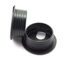 TuTuYa 6PCS Desk Grommet, Desk Grommet 2Inch(50mm) Desk Cable Grommet Desk Cable Hole Covers with Hole Saw, Ideal Solution for Office and Home Table Cable (Black, 2Inch_50mm)