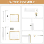 2Pcs Purse Display Stands, Height Adjustable10"-16"+14"-24", Acrylic Handbag Stands for Display, Clear Holder for Purse Evening Bag Clutch, Bag Table Rack, Purses Hanging Organizer for Closet Retail Vendor