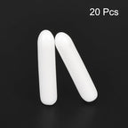 uxcell 20pcs Rubber End Caps 2mm ID Vinyl Round End Cap Cover Screw Thread Protectors White
