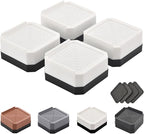 Bed Risers Furniture Risers Heavy-Duty Rectangular Adjustable Block Lift to 3 inches and 4.3 inches Desk, Sofa, Chair Legs, Refrigerator, Washing Machine Support up to 4000 pounds