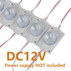 LED Module 12V with Lens 6500K 2.0W for Light Box with Tape Adhesive Back (20pcs Pack)