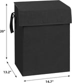 Kiffle Shopping Cart Liner（Without Trolley）, 14.7" X 13.2" X 20" Square Bottom, Fits Grocery Cart, Cover and Adjustable Straps, Waterproof Oxford Cloth (Black)