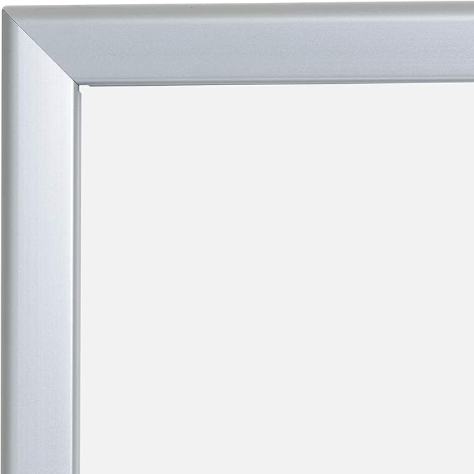 SnapeZo Poster Frame 24x30, Silver, 1.25 Inch Aluminum Profile, Front-Loading Snap Frame, Wall Mounting, Professional Series