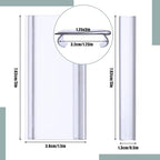 Kathfly 100 Pcs Plastic Wire Shelf Label Holder, Sign and Ticket Holder Clips with Paper Insert Area 3"x1.25" Compatible with Metro 1-1/4 Inch Shelves, Label Inserts Included