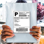 POLYSELLS 200 pcs 24x24 Inches White Poly Mailers Shipping Envelopes, Strong Adhesive Sealing, Waterproof, and Tear-resistant Postal Mailing Bags for Clothing, Books, and Accessories