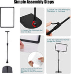Retail Sign Holder for Display Indoor, Portable Signage Stand Double Sided Sale sign for Business Store Retail Market Vendor Advertising Trade Show Display (A4, 6Pack)