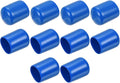 uxcell 10pcs Rubber End Caps 16mm ID Vinyl Round End Cap Cover Screw Thread Protectors Blue