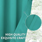 BGment Room Darkening Curtains 120 Inches Long - Grommet Thermal Insulated Drapes Window Treatment Curtains for Bedroom, 2 Panels, 52 x 120 Inch, Teal