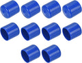 uxcell 10pcs Rubber End Caps 25mm ID Vinyl Round Tube Bolt Cap Cover Screw Thread Protectors Blue