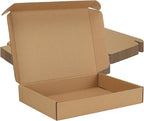 MEBRUDY 12x9x2 Inches Shipping Boxes Pack of 20, Small Corrugated Cardboard Box for Mailing Mailer Packing, Brown