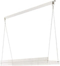 Hanging Acrylic Shelves for Windows (28" Wide, 1 Shelf - 26" Tall)