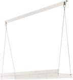 Hanging Acrylic Shelves for Windows (28" Wide, 1 Shelf - 26" Tall)
