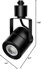 Track Lighting Heads, Dimmable 10W 4000K Cool White Bright LED Track Lighting Fixtures for Accent Retail Kitchen Artwork,120V Linear Track Light H Type-CRI90+ 24° Black- 16 Pack