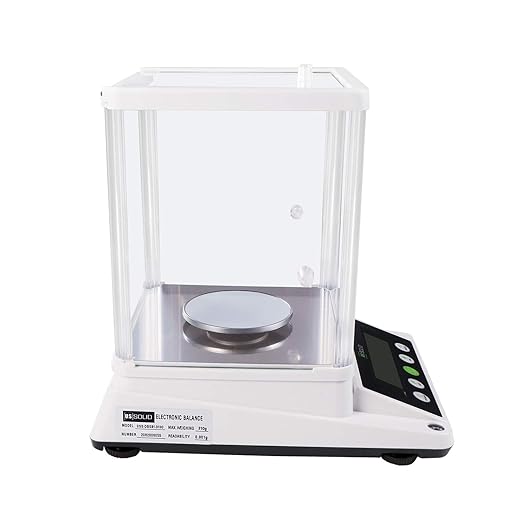 U.S. Solid Digital Analytical Balance 110 g × 0.001 g, High Precision Lab Scale with Front and Rear 2 LCD Screens for Multi-Angle Viewing, Ideal for Laboratory, Research & Education
