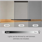 EDISLIVE 49.2 in Wood Linear LED Pendant Light Modern Dimmable LED Chandelier Adjustable Linear Hanging Light Fixture 3000K 25W Island Light for Dinning Room Kitchen Black Wood Tilted