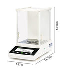 U.S. Solid 0.1mg Analytical Balance, 220g x 0.0001g, Lab Electronic Scale with Automatic Internal Calibration, Electromagnetic Transducer, RS232, Overload Protection, Piece Counting, 4 Weighing Units
