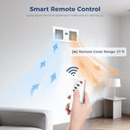 ALORAIR Room to Room Fan with Remote Control, 300CFM Through Wall Ventilation Fan with Dual Fans, Temperature Control, for Kitchen, Laundry, Room, RTR300CV