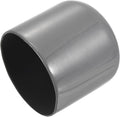 uxcell 4pcs Rubber End Caps 47mm ID Vinyl Round End Cap Cover Screw Thread Protectors Dark Grey, 40mm Height