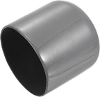 uxcell 4pcs Rubber End Caps 49mm ID Vinyl Round End Cap Cover Screw Thread Protectors Dark Grey, 40mm Height