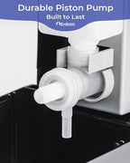 Wall Mounted Soap Dispenser with Large 34 oz. Capacity - A Black Commercial Hand Soap Dispenser or Hand Sanitizer Wall Mount Unit That Holds 25 pct More Than Other Brands - ADA Compliant