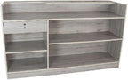 Only Hangers Barnwood Series Display Showcases and Retail Store Checkout Counters (Barnwood Ledgetop Register Counter, 6 Feet)
