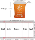 Customizable Foldable Promotion Retail Bar Table Pop Up Podium Tradeshow Podium,Hydraulic lift, Luminescent, Light box(Rectangle)