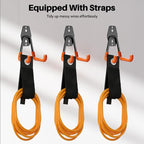 Garage Hooks Heavy Duty, 8 Pack Wall Mount Storage Hangers with Extension Cord Holder Organizer, for Power Tool, Garden Tool, Utility, Ladder, Hose and More