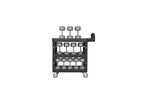 Rubbermaid Commercial Brute 3-Shelf Heavy-Duty Utility/Service Cart, Medium, High Storage, Lipped Shelves, Ergonomic Handle, 600 lb. Capacity, Ideal for Warehouse/Garage/Cleaning/Maintenance/Office