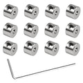 12pcs Set Screw Collars 2.05mm Bore Shaft Collars Screw Style, 7mm OD, 5mm Width, Landing Gear Collar Wheel Stopper for Automotive and Industrial Use