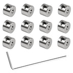 12pcs Set Screw Collars 2.05mm Bore Shaft Collars Screw Style, 7mm OD, 5mm Width, Landing Gear Collar Wheel Stopper for Automotive and Industrial Use