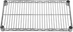 Shelving Inc. 12" d x 24" w Chrome Wire Shelving with 2 Tier Shelves, Weight Capacity 800lbs Per Shelf