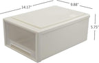 12 Quart Stacking Chest Storage Drawer Box Bin, Desktop Office Organizer, 1 Pack
