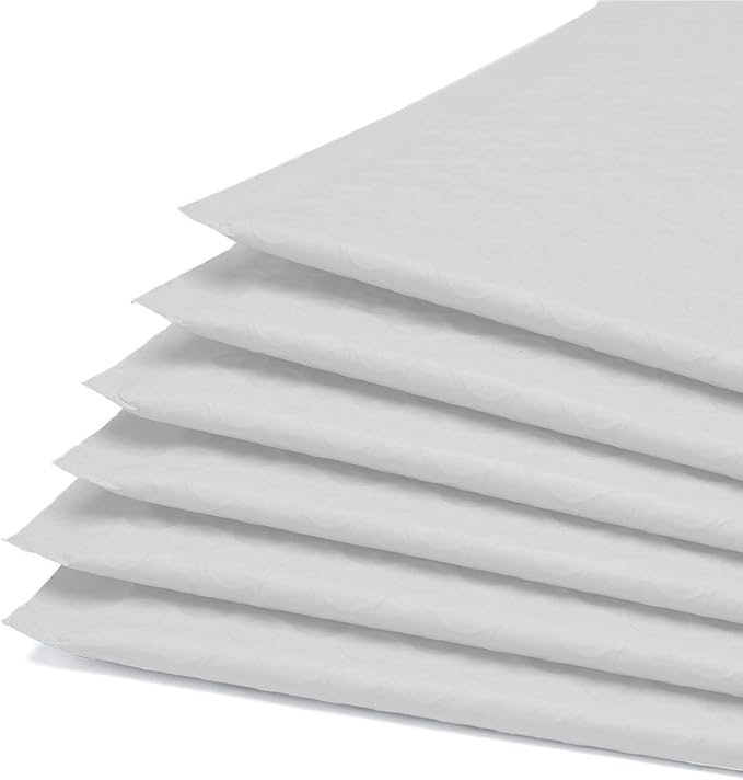 4x8 inches Poly Bubble Mailer Self Seal Bubble Shipping Envelopes 2.5 Mil 500 Pack