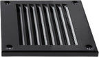 Repa Market 5-Pack 4x4 Inch Air Vent Cover/Black Galvanized Steel Louvered Grill Cover with Mesh Screen/Wall or Ceiling Vent/Durable Flush Mount HVAC Register for Indoor and Outdoor Ventilation