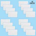 Akro-Mils 40716 Plastic Width Dividers for Small Drawers in Plastic Cabinets, Custom Storage Inserts for Teacher Toolbox, Small Parts Organizer, Screw Organizer and More, 16-Pack, Clear