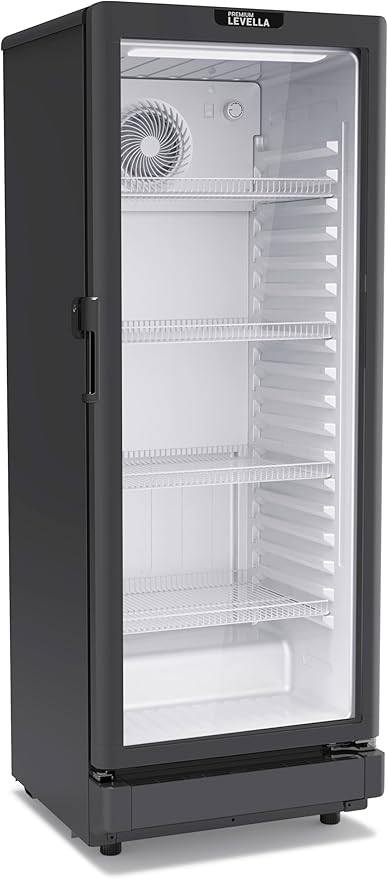 PremiumLevella Glass Door Display Refrigerator 7.1 cu ft Commercial Beverage Cooler Merchandiser