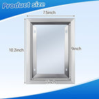 Blulu HPD Inspection Frame Heavy Duty Elevator Certificate and Notice Frame 6 x 9 Inch Interior Stainless Steel Holder for Elevator Interiors Commercial Public Use